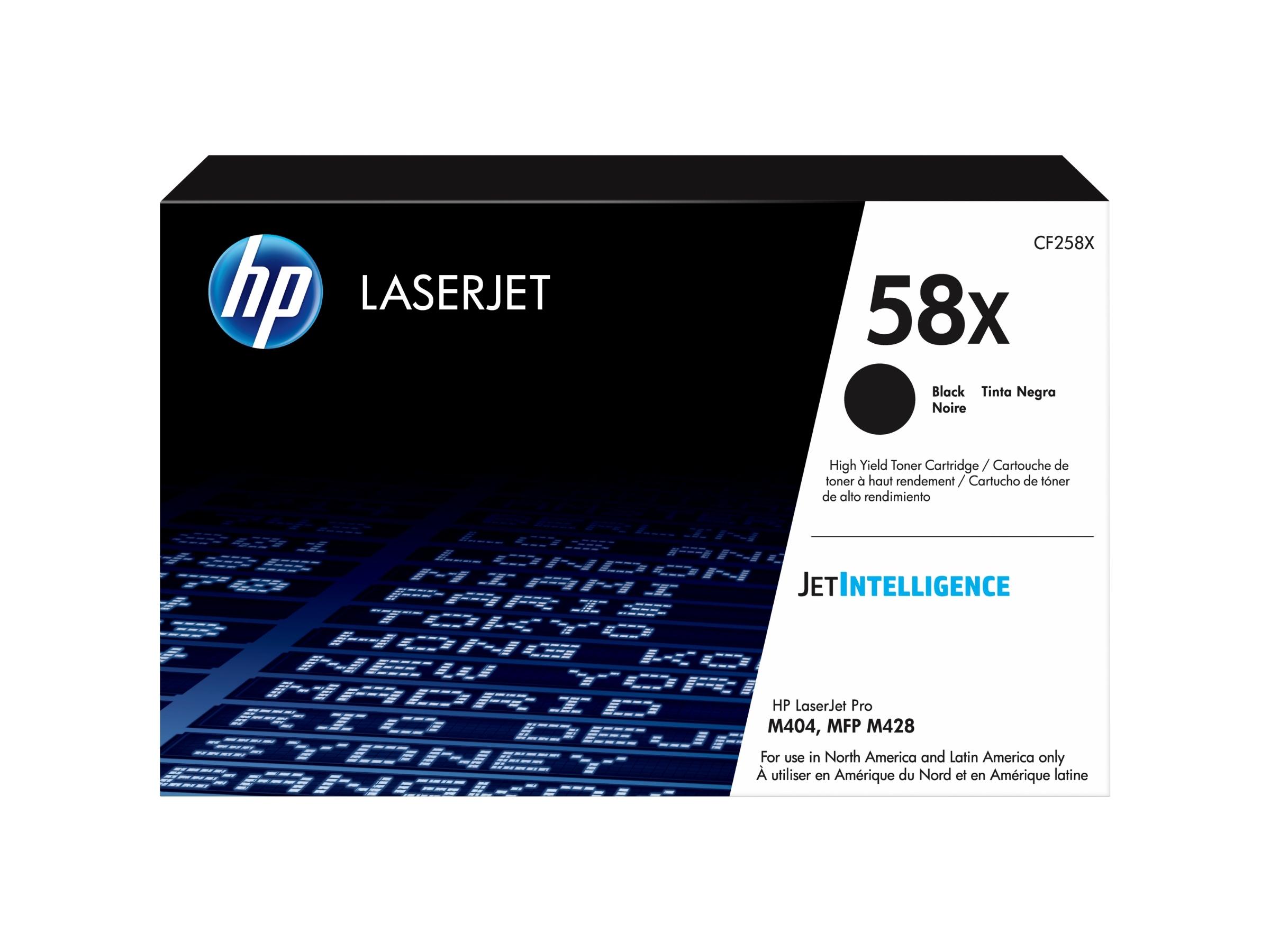 TONER HP 58X NEGRO (CF258X) LASERJET M404/M428 10.000 PG